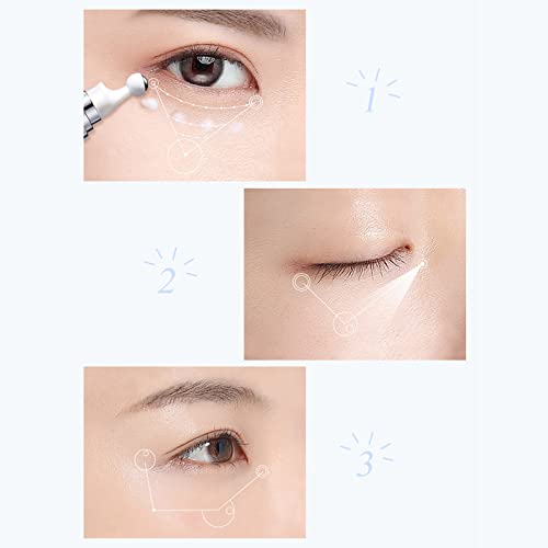 Collagen Peptide Eye Cream with Massage Roller Long-lasting Moisturizing Lift Tighten Anti-wrinkle Anti-aging Eye Cream for Dark Circles and Puffiness 15g - Image 7