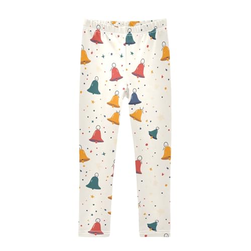 Girls Leggings Bell Christmas Toddler Girls Clothes Leggings for Girls Toddler Girls Leggings 3-4T