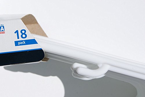 Adult Plastic Hangers - White 18-count