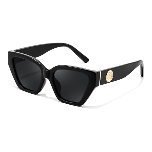 FEISEDY Women's Polarized Cat Eye Sunglasses - UV400 Protection, Trendy Design for Driving & Daily Wear B0299