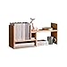 Półki na narzędzia Rackshelf Desktop Solid Wood Chowany Rack Proste PŁYTA CD Półka stojakowa Mała regała Mała regała 11,81 cali Wysoka Półki do przechowywania (Size : A-No drawer)