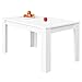 COMIFORT – Mesa De Comedor Extensible Moderna de 120 a 170 cm, Medidas 120/170x75x78 cm, Disponible en Colores: Blanca, Blanco/Roble, Roble, Wengué, Nordic (Blanco)