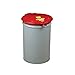 Drum Cover With Vent and Gasket for 55 Gallon Drum, Self-Latching, Steel, Red - 26753