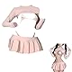 NSKRKOW Women’s Mini Pleated Skirt High Waist Short Skirt Women Role Play School Girl Costume Plain Mini Skirt Extremely Short Skirt