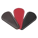 TOYZFRIENDY 3 pezzi Custodia Protettiva per Forbici in Vera Pelle Leggera e Durevole per Uso da Barbiere e Cucito