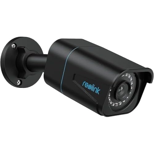 REOLINK 4K/8MP Security Bullet PoE IP Camera,Surveillance Outdoor Indoor,Human/Vehicle/Pet Detection,100ft IR Night Vision,Work with Smart Home,Up to 256GB microSD Card,RLC-810A(Black)