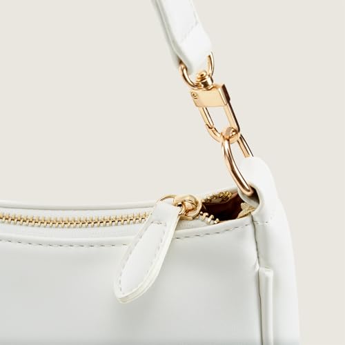 Shoulder Bag for Women Small Purse Classic Clutch Crossbody HandBags Purses with Zipper Closure with 2 Removable Straps2