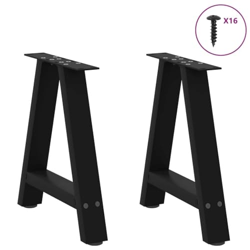 Pieds de table basse en acier avec hauteur ajustable de 38 à 43 cm