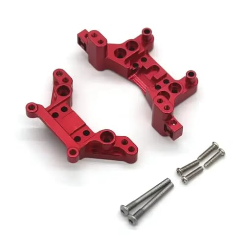 Pièces MJX H16 support amortisseur métal rouge pour réparer casse suspension 1/16