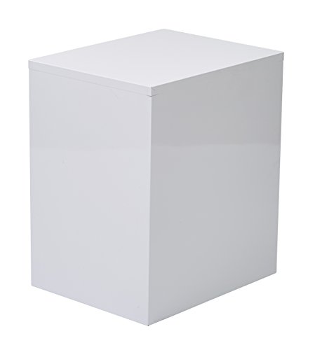 Office Star 3-Drawer Metal File Cabinet, White Finish