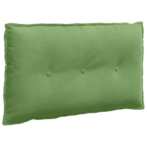 Coussin de dossier rectangulaire velours vert clair 80x50 cm - 3