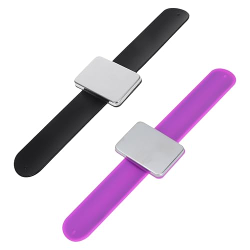 Porta alfileres magnético de muñeca con silicona flexible que fija agujas sin caídas