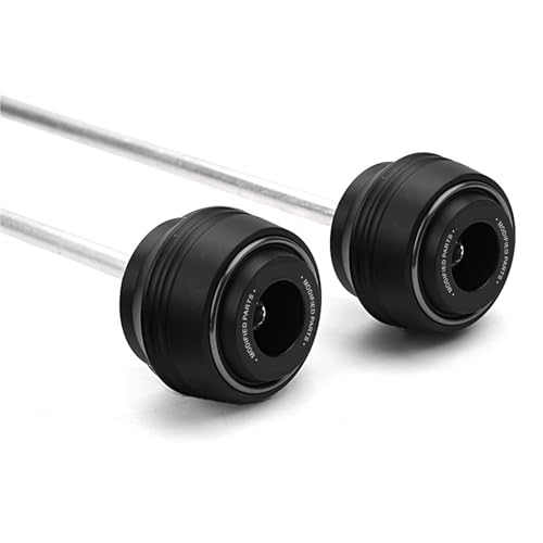 Motorchassis Fit Für Aprilia RS660 RS457 RSV4 Fabrik 2009-2025 Motorrad Vorne Hinten Rad Achse Gabel Crash Protector RS 660 457 RS V4 Motorspoiler Bauchwanne(Front Rear-Grey)