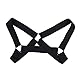 GENEMEN Herren Sexy Harness Brustgurt Nylon Elastisch Körper Schulter Gurt Halter Nachtclub Verschleiß Cosplay Kostüm (D-Schwarz)