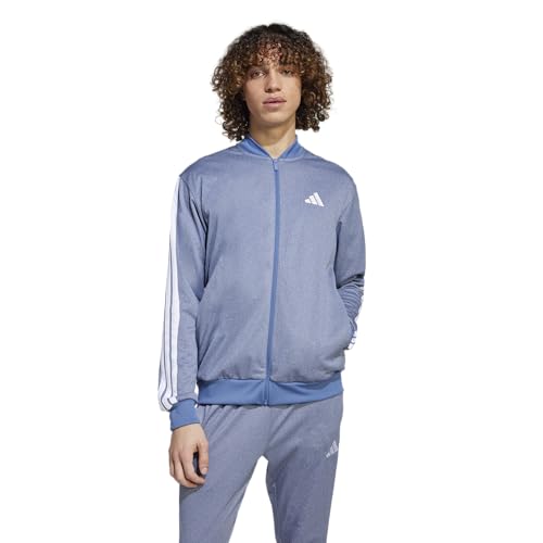 adidas Men's Tricot Regular Fit Sportswear Track Top, Dark Blue Melange, X-Small
