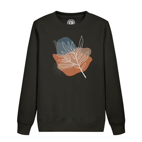 Sweatshirt enfant feuille d'arbre vetement automne style minimaliste et haut confortable