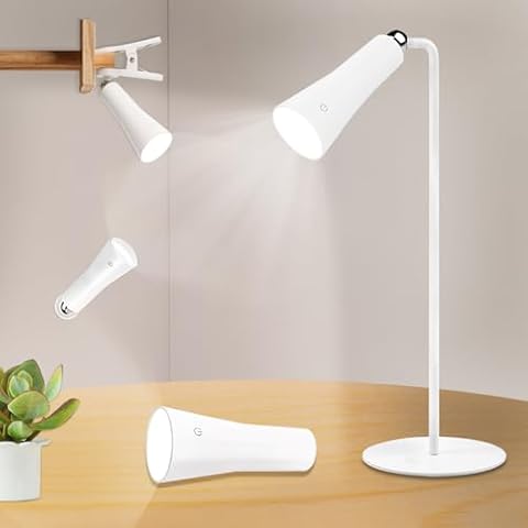 GLAMIGHT Wireless Desk Lamp LED Cordless Table Lamp LED Desk Lamps for Home Office Eye-Caring Lamp,3 Color Modes,3-in-1 Magnetic Lamp,Touch Control Desk lamp for Reading Cover