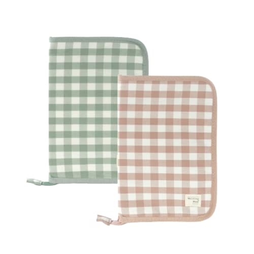 Walking Mum. Livro de nascimento Remy. Capa porta-documentos de bebé com bolsos transparentes e fecho de correr. cor-de-rosa. Medidas 19 x 28 x 1 cm, 36353