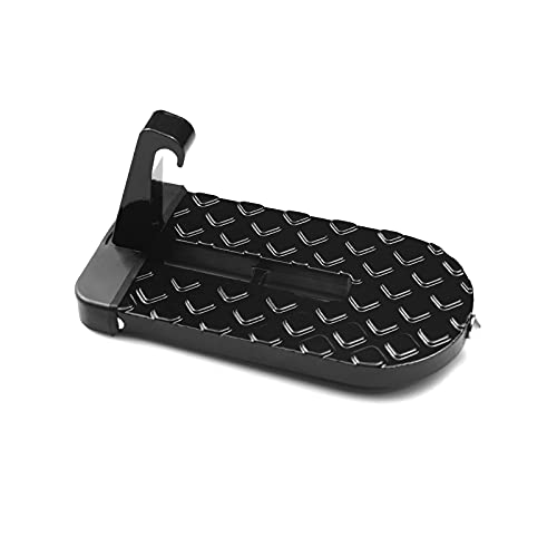 wocpvm Repose-pieds pliable pour porte de voiture - Marchepied de porte de voiture - Avec fonction marteau de sécurité - Accessoires de voiture pour SUV, RV, véhicule tout-terrain - Noir Cover