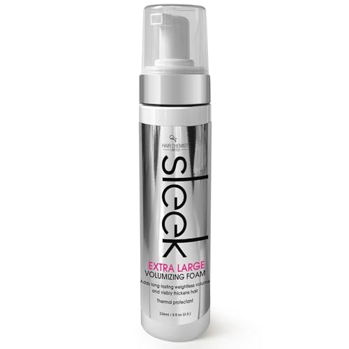 Hair Chemist SLEEK Extra Large Volumizing Foam 8 oz. - Natural Ha...