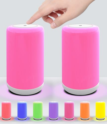 Anykonio Long Distance Touch Lamps App and Touch Control WiFi and Bluetooth Setup for Best Friends Couple Family etc Keep in Touch No Time or Location Limit - Set of 2(No Subscription)