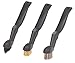 Detail Brsh, 6-1/4" L, Blk, Gold, Slvr, PK3