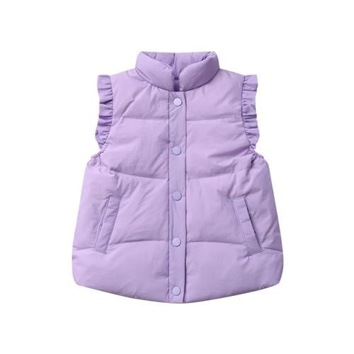 Baby Boy Girls Quilted Sleeveless Vest Jacket Lightweight Button down Outwear Puffer Jackets Snowsuit Winter Coat