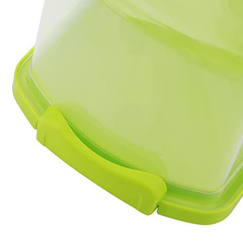 Mahiong 4 Pack Portable Bread Box With Handle, Plastic Rectangular Loaf Cake Storage Container, 4 Colors Bread Keeper With Transparent Lid For Carrying And Storing Banana Bread, Pumpkin Bread #TOP3