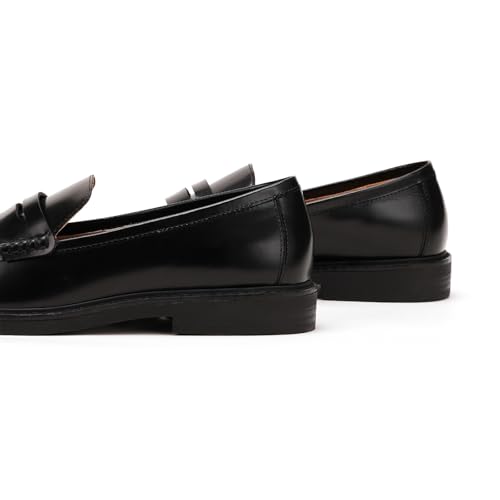 Image of C.Paravano Genuine Leather Penny Loafers | Loafers for Women | Casual Slip On | Walking Flats Classic Driving Moccasins