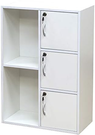 2個セット マルチラック鍵付きホワイト