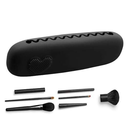 Borsa per pennelli per trucco custodia per per silicone per cosmetici da viaggio Custodia portatile per viaggi daffari piccola per per la s