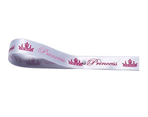 CLUB GREEN Satin Printed Rib.Princess 16MMX10MT, Fabric, Pink, 8.8 x 8.8 x 1.32 cm, 8.7999999999999989 x 8.7999999999999989 x 1.32 cm
