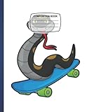 Composition Notebook: Snake Skateboard Tongue Adorable Blank Wide Ruled Paper Notebook Wide Lined Composition Workbook Journal for Kids Teens Students ... Llama Love.8.5
