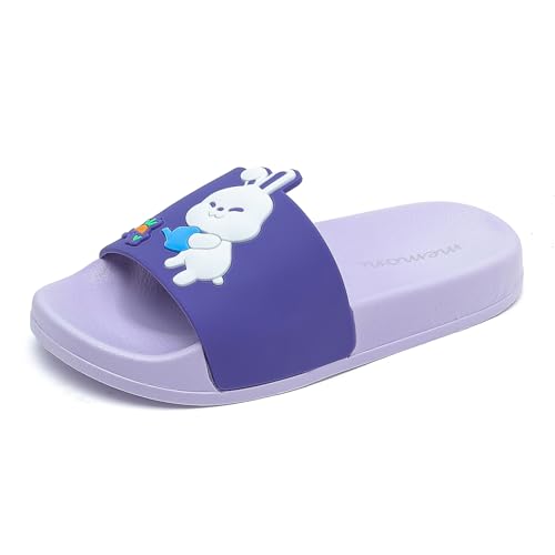 Image of MEMON Toddler Little Kids Dinosaur Beach /Pool /Shower Slides /Anti-Skid Home Bath Slippers /Cute Summer Outdoor Shoes for Girls and Boys