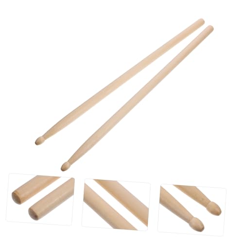 Baquetas profesionales Kisangel, 6 pares, construcción en madera de arce, agarre cómodo para baterías acústicas y electrónicas miniatura 3