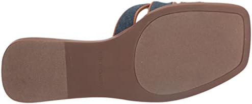 Vince Camuto Women's Barcelens Flat Sandal, Indigo Wash, 11 | Image 3