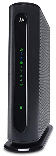 Motorola MG7315 8x4 Cable Modem Plus N450 Single Band Wi-Fi Gigabit Router with Power Boost, 343 Mbps Maximum DOCSIS 3.0 - Approved by Comcast Xfinity, Cox, Charter Spectrum (Renewed)