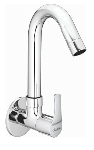 Image of CLINTON Kitchen Sink Cock with 360 Degree Swivel Spout | Kitchen Sink Tap | Kitchen Faucet | Tap for Kitchen Sink (Step)