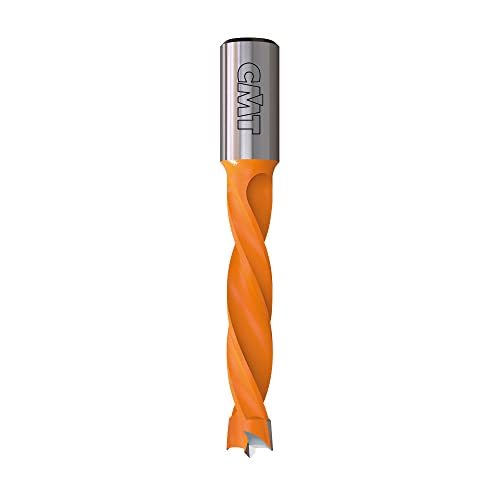 CMT 309.080.12 Dowel Drill, 8mm (5/16-Inch) Diameter, 10x20mm Shank, Left-Hand Rotation, Grau