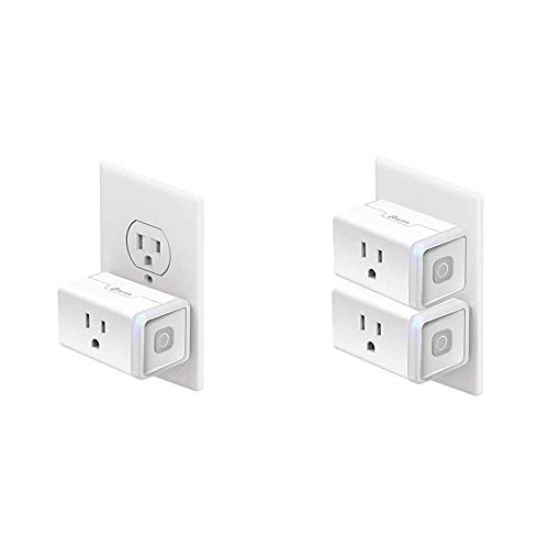 Kasa Smart Plug by TP-Link & Kasa Smart Plug, WiFi Outlet works with Alexa, Echo and Google Home, No Hub Required, Remote Control, 12 Amp, UL Certified, 2-Pack (HS103P2)