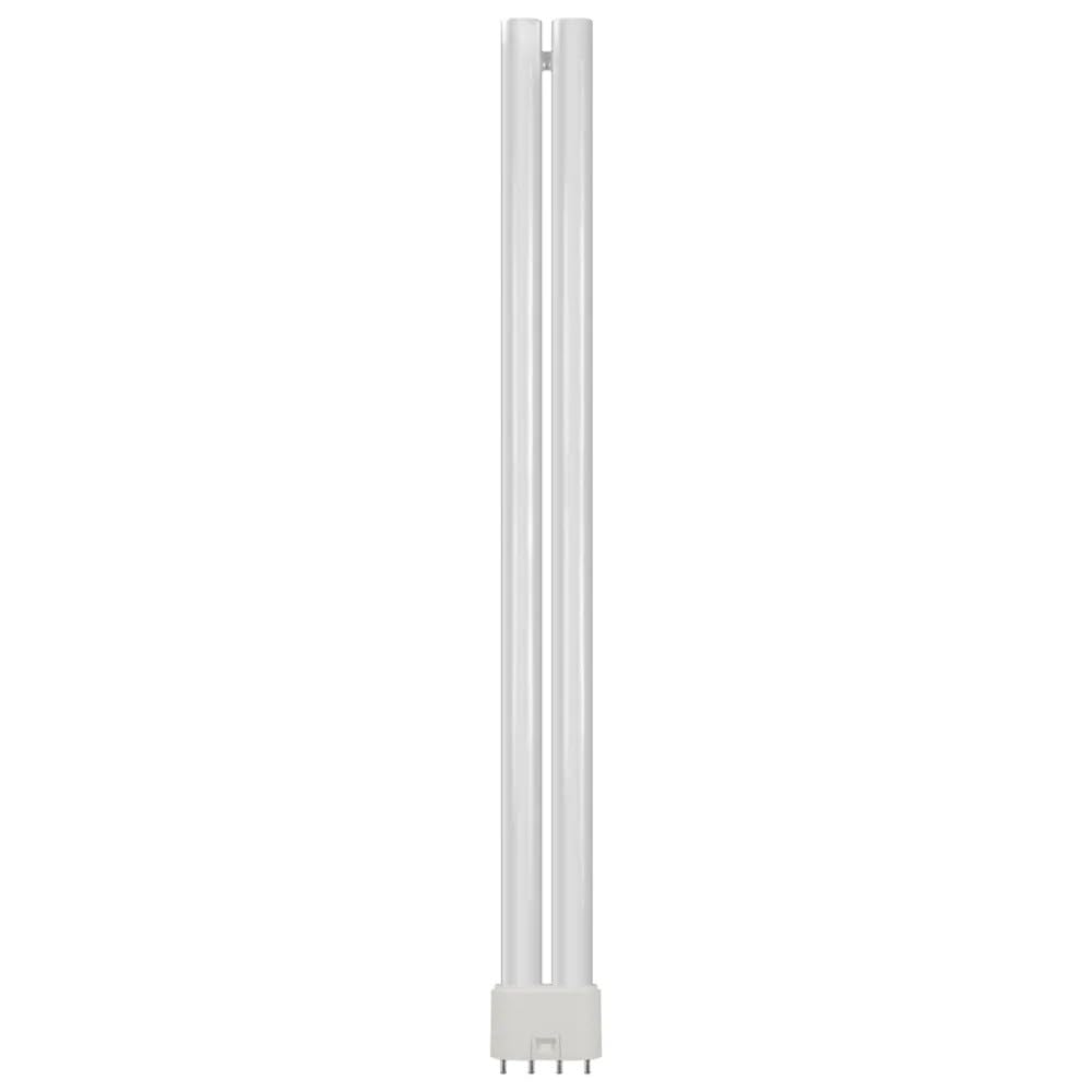 Crompton Lamps LED PLL 18W 2G11 Single Turn L-Type Direct to Mains (36W Equivalent) 3000K Warm White Opal 2200lm 4-Pin Push Fit Light Bulb