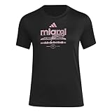 adidas T-Shirt à Manches Courtes Inter Miami CF Vintage World Pre-Game Inter Miami CF Vintage World Pre-Game pour Femme, Black/Club Inter De Futbol Miami, XL