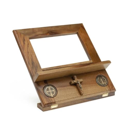 Suporte Porta Bíblia São Bento Madeira
