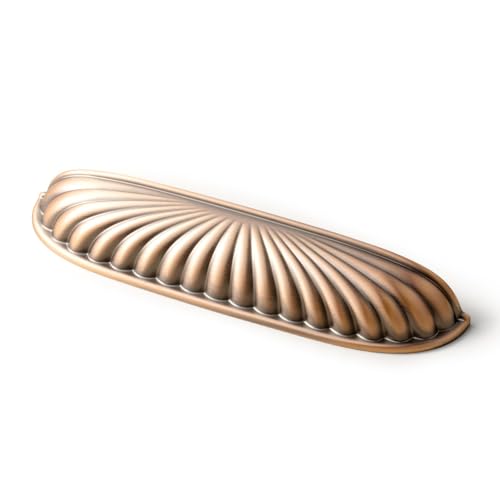 Goo-Ki Modern 5''Hole Centers Brushed Copper Cabinet Pulls, Accessible Luxury Zinc Alloy Din Cup Cabinet Pulls with Mordern Style,6 Pack - image 1