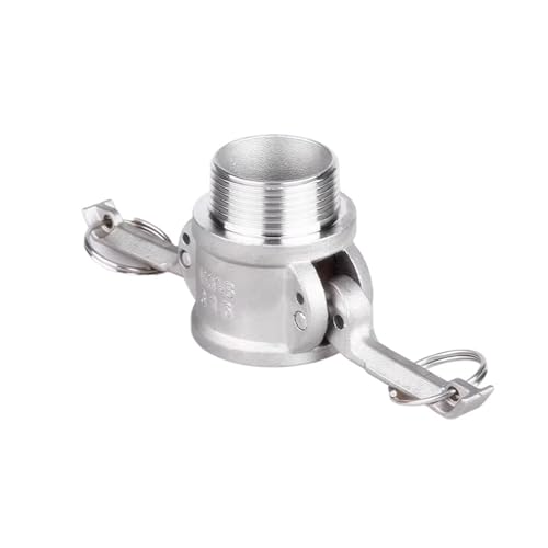 304 Stainless Steel Quick Joint Female Head Outer Wire Thread Welding Type B 316 Plate Handle Type Industrial Quick Joint(304DN40(1.5inch))