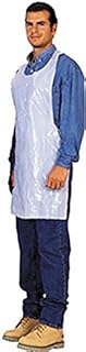 Disposable White Poly Aprons 1 Box (100 Count)