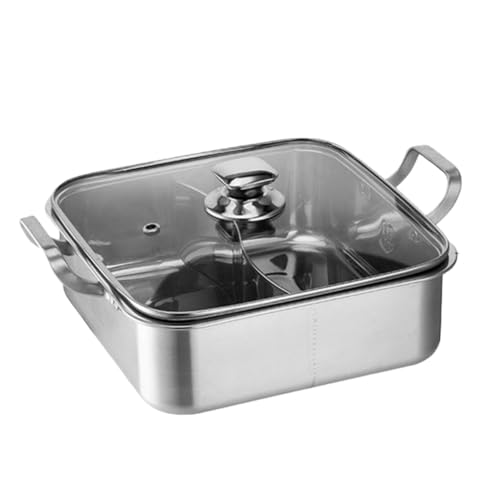 AOUTN家庭用おでん鍋 おでん分割鍋 調理用ステンレス卓上鍋火? IH調理器具対応 直火対応 業務用 家庭用 (A,26CM)