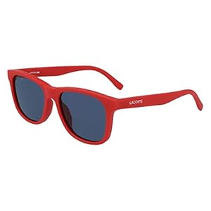 Lacoste Eyewear Unisex Red des Lunettes de Soleil, Taille Unique Kids