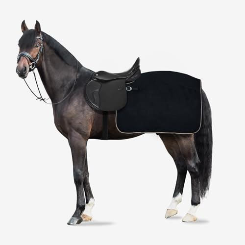 Image of Horze Kiel Fleece Quarter Sheet - Dark Navy - Horse