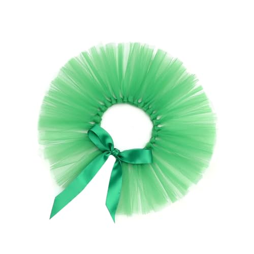 HOOWIFFY Falda Tutú para Perro de Gasa Verde, Ropa para Mascotas para San Patricio, Falda de Cachorro Ligera y Cómoda para Ocasiones Obsequios y Paseos al Aire Libre